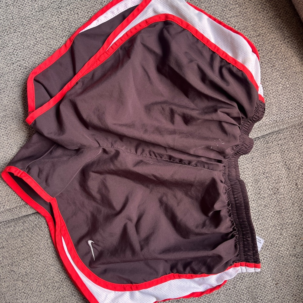 Nike Women brown and Red Athletic Shorts
